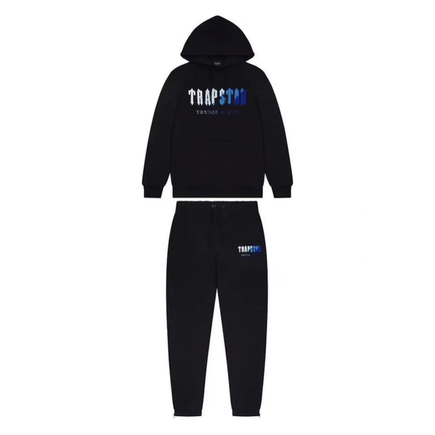 Trapstar Chenille Decoded Hoodie Tracksuit -Black