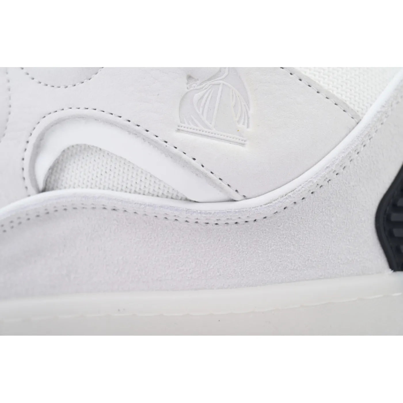 Lanvin Leather Curb Grey White Black