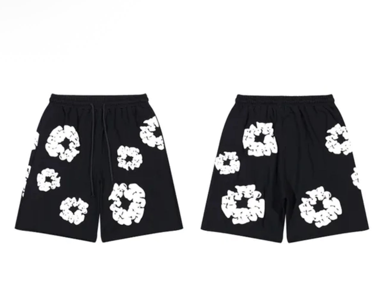 Black denim tears shorts