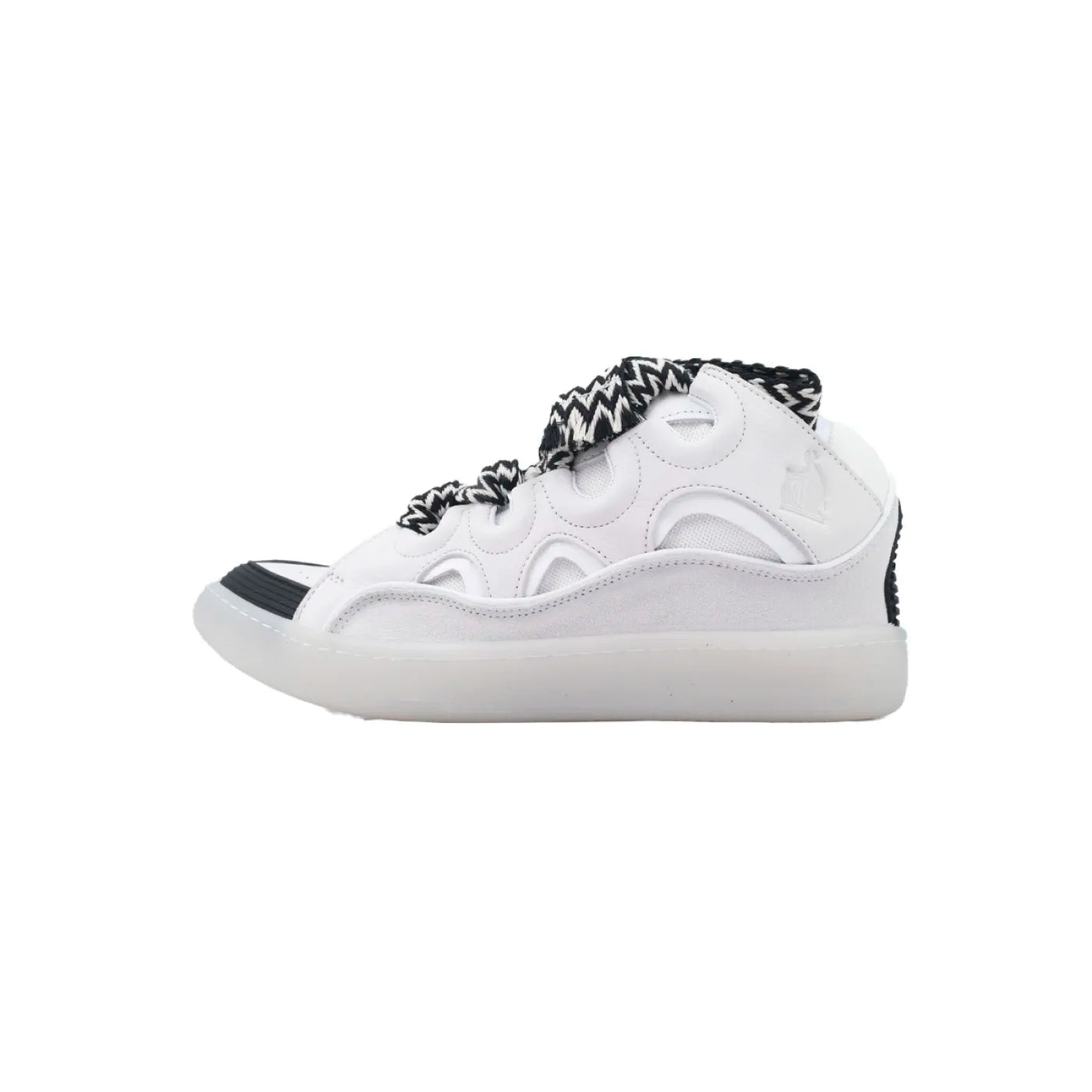 Lanvin Leather Curb Grey White Black