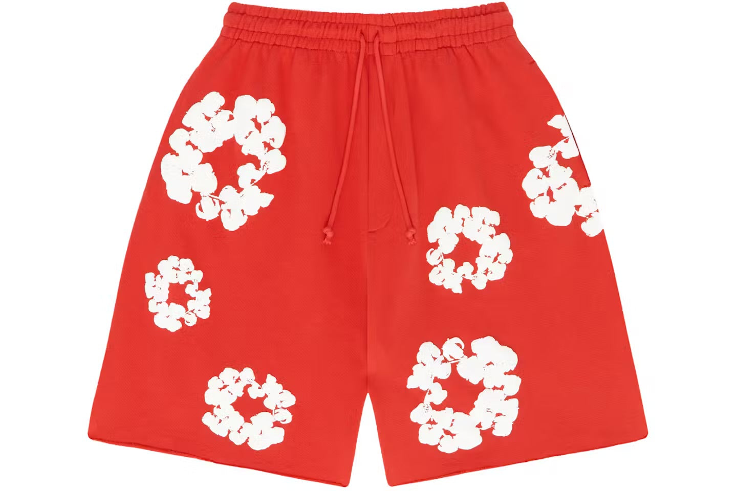 Denim Tears The Cotton Wreath Shorts red