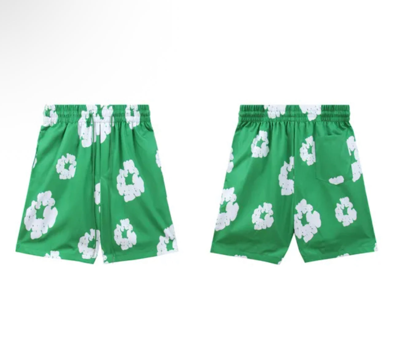 Denim Tears The Cotton Wreath Shorts green