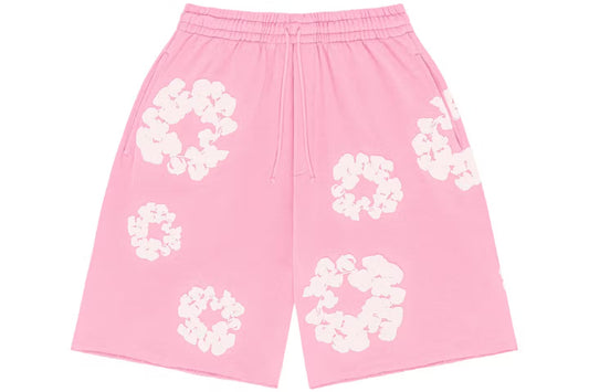 Denim Tears The Cotton Wreath Shorts pink
