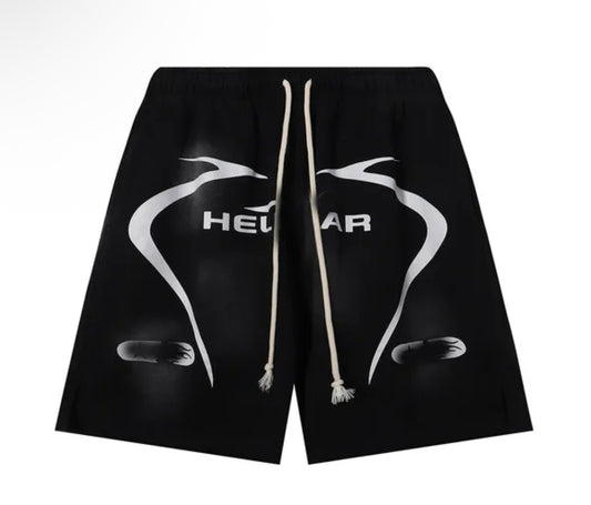 Hellstar Flame Shorts black