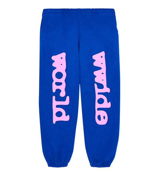 SP5DER BELUGA SWEATPANTS BLUE/PINK