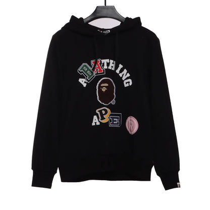 BAPE ape head  hoodie Black