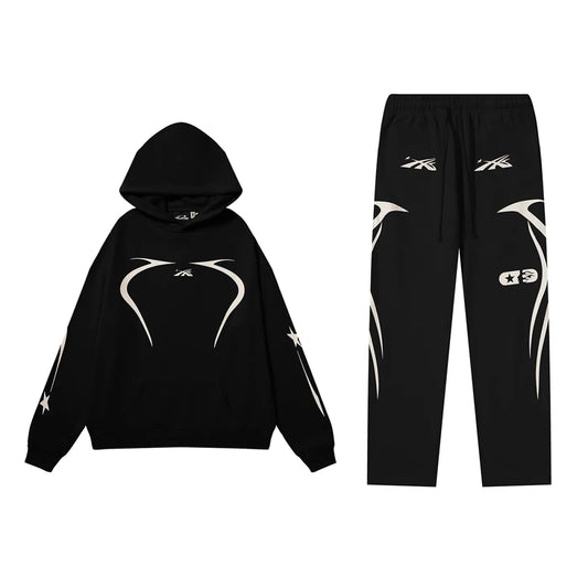 Hellstar Hoodie Tracksuit Black