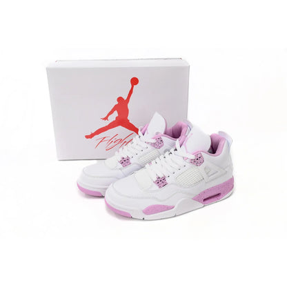 Air Jordan 4 White Pink