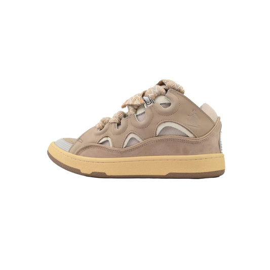 Lanvin Leather Curb White Brown