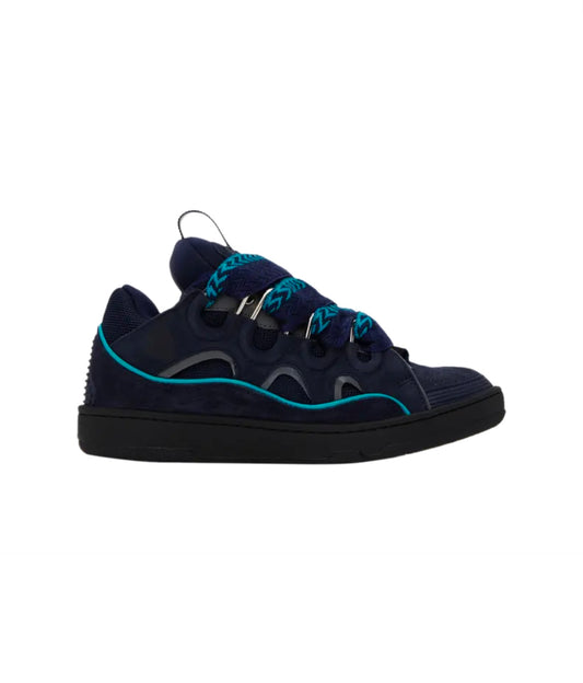 Lanvin Wmns Curb Sneakers Navy Blue Grey