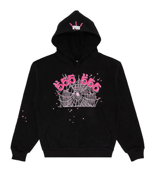 SP5DER ANGEL NUMBER HOODIE BLACK
