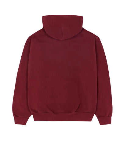 SP5DER LOGO HOODIE MAROON