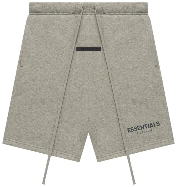 Fear of God Essentials Summer Core Sweat Short Dark Heather Oatmeal
