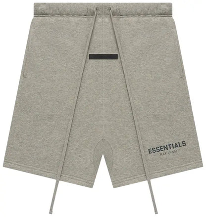 Fear of God Essentials Summer Core Sweat Short Dark Heather Oatmeal